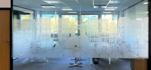 Création sur-mesure pour cloison vitrée, Flex N Gate Paris