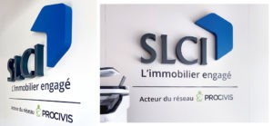 Enseigne : logo en volume, SLCI Lyonv