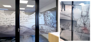 Création sur-mesure Impression et découpe de dépoli, Dénergie Lyon